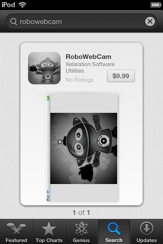 RoboWebCam Found